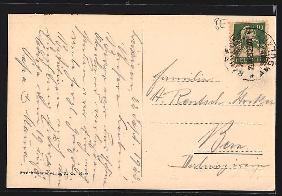 Cartoline postali: Leissigen am Thunersee, Teilansicht mit  – Usato da Berlin venduto da bartko-reher 1