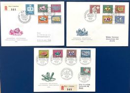 1958-59-61 - FDC 2x R - Pro Patria