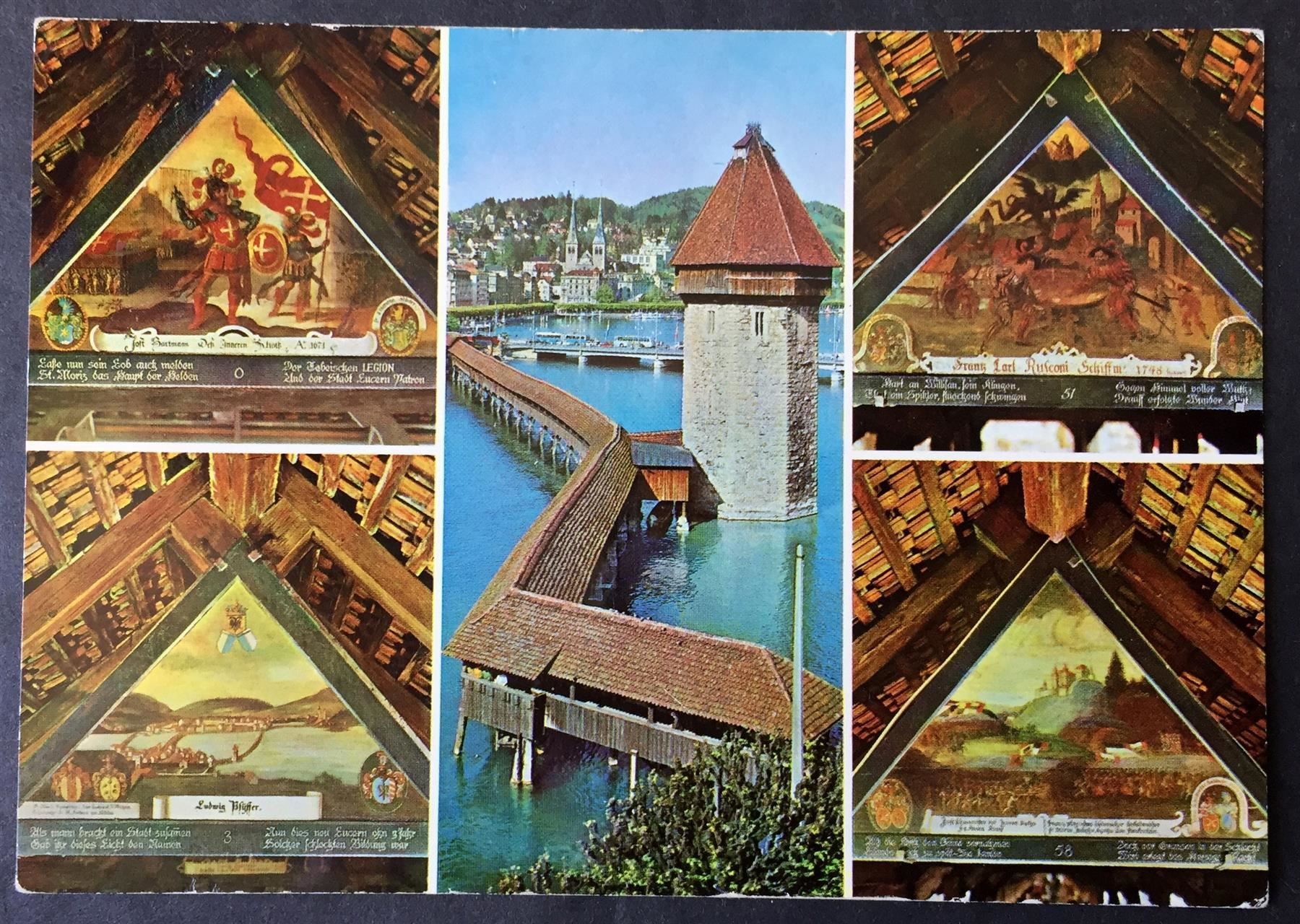Ansichtskarten: LUZERN Kapellbrücke Nr. 250 – Neu (gemäss Beschreibung) aus Jona von philajona