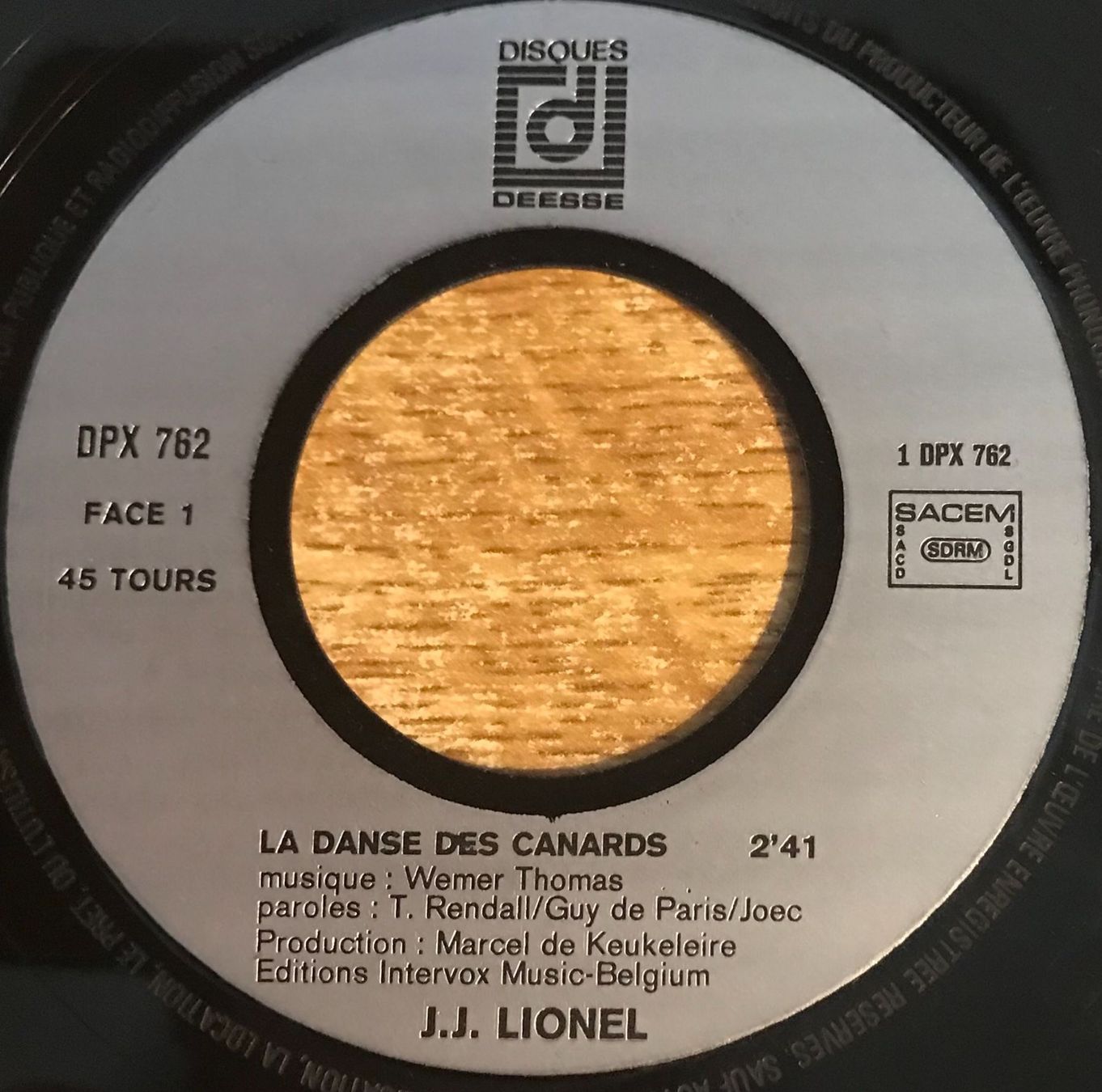 Dischi in vinile: J. J. LIONEL - LA DANSE DES CANARDS – Usato da Bussigny venduto da vinyl-pas-cher 2