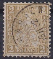 Sitzende Helvetia  2Rp.Nr. 44, SBK 40.-