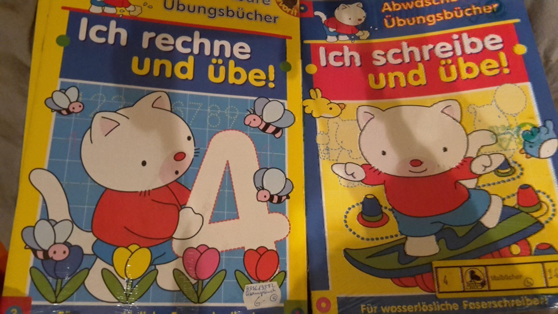 Bücher: 2 Abwaschbare Ūbungshefte – Neu und originalverpackt aus Spiegel b. Bern von Flamingo07