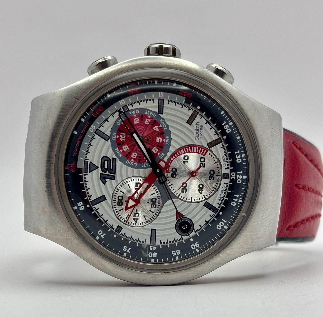 Swatch Orologi: Swatch Irony The Chrono "Red Storming" – Usato da Rorschach venduto da ZeitWerk.10 1