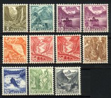 1936–1938, neue Landschaftsbild geriffeltes Papier, 140.– **