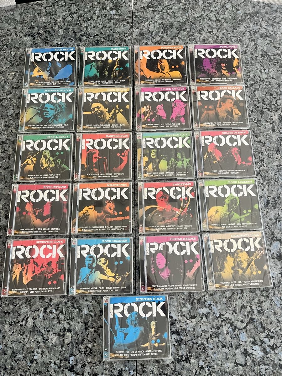CD: 42 CD Rares Rock 2008 diverses compilations  état impeccable – Usato da Crissier venduto da Texavery01