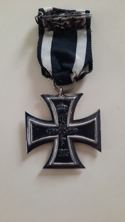 Eisernes Kreuz 1914 Brosche - Hochwertige Reproduktion Der Preußischen Medaille 4,5x4,5cm