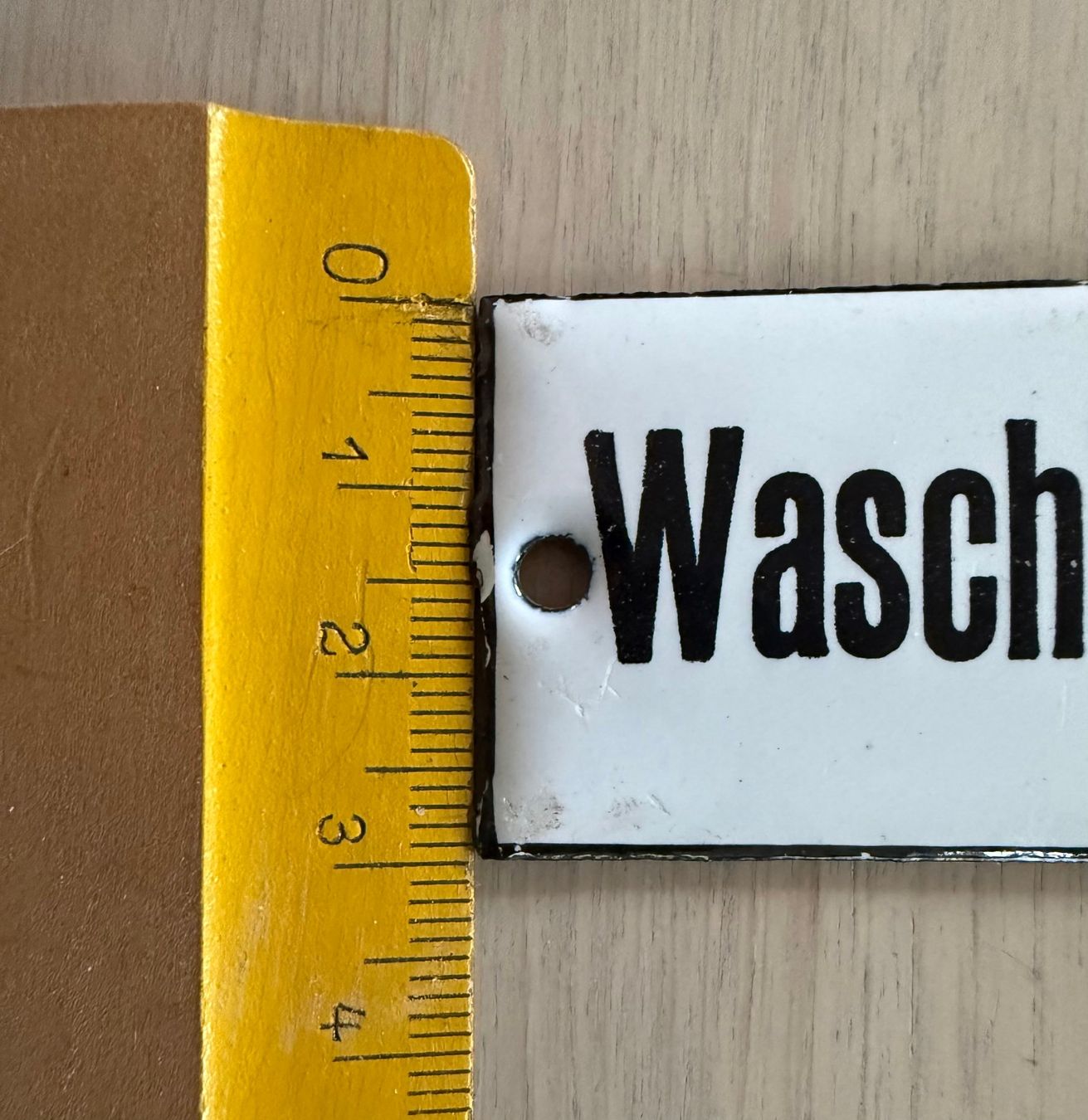 Insegne: Antikes, kleines Emailschild - Waschküche – Usato da Küsnacht ZH venduto da kantarell 3