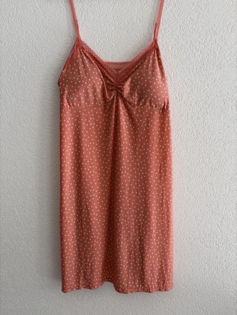 Nuisette George rose à pois taille L