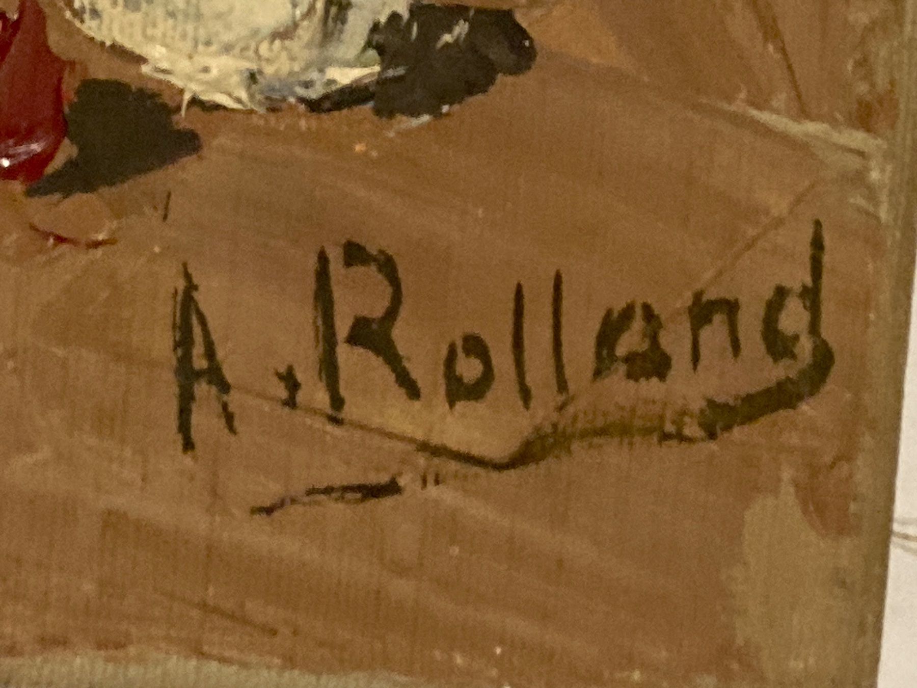 Gemälde: A. Rolland Stilleben mit Blumen in Vase – Gebraucht aus Hirzel von pjn_d7xp 2