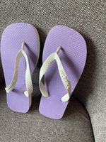 Havaianas Flip-Flops Lila/Weiss Gr. 37-38 Sommerliche Zehent