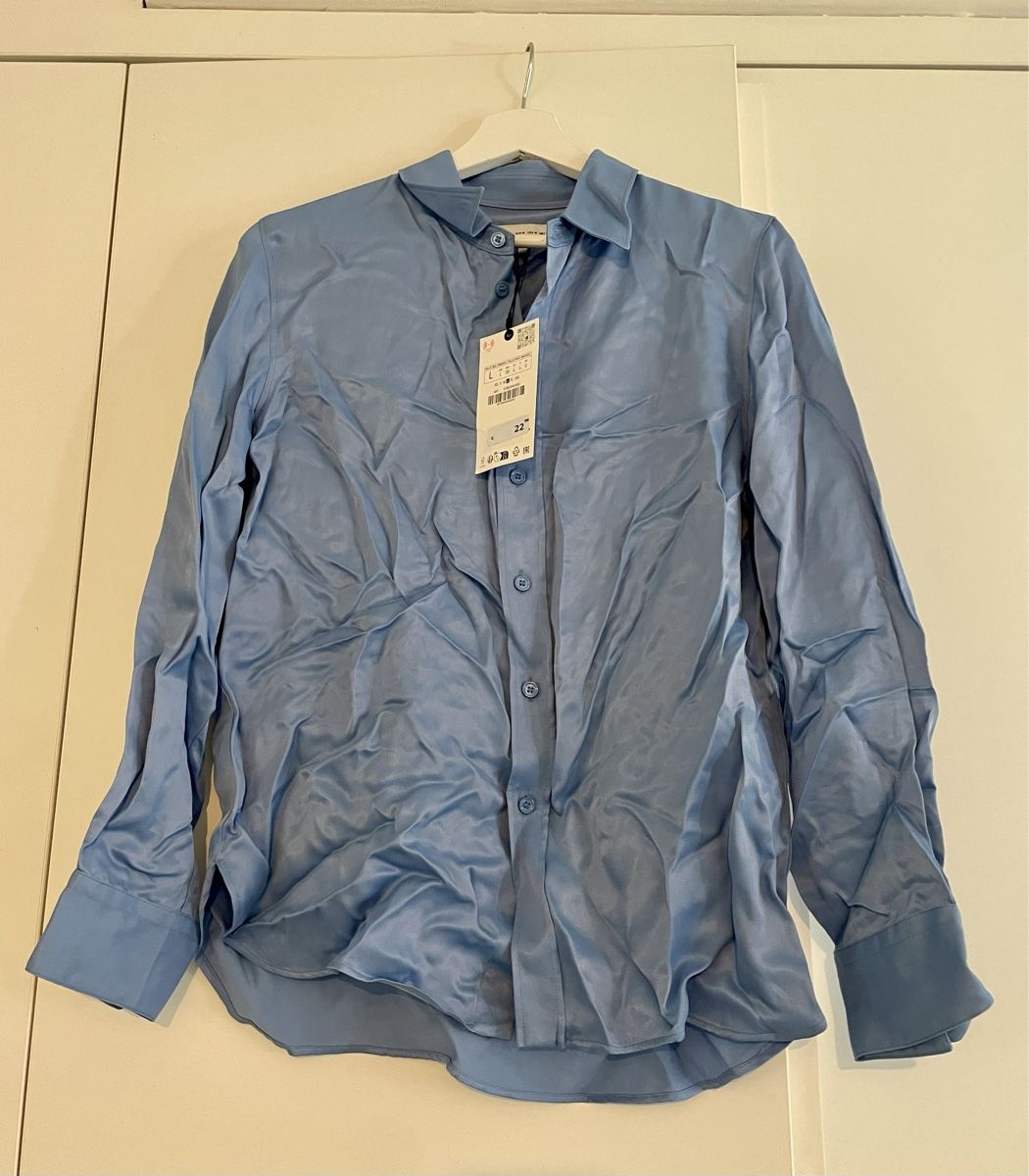 Zara Chemisiers: New Zara Satin Shirt – Neuf avec emballage d'origine à Roche VD par closetcleanse 1