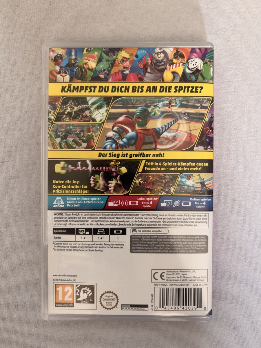 Nintendo Spiele: ARMS Nintendo Switch – Gebraucht aus Mettmenstetten von stompn77 2