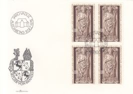LBK 604 im 4er-Block FDC