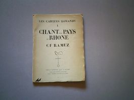 Livre les cahiers romands 1 par C. F Ramuz de 1928