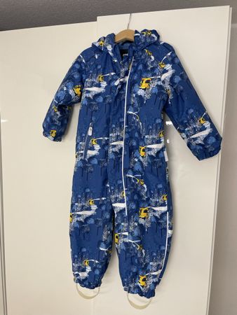 Reima Kinder Skianzug Grösse 98 cm blauer Print guter Zustan