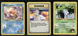 Vintage Pokémon Karte Gym Challenge EN 2000 Lot of 3