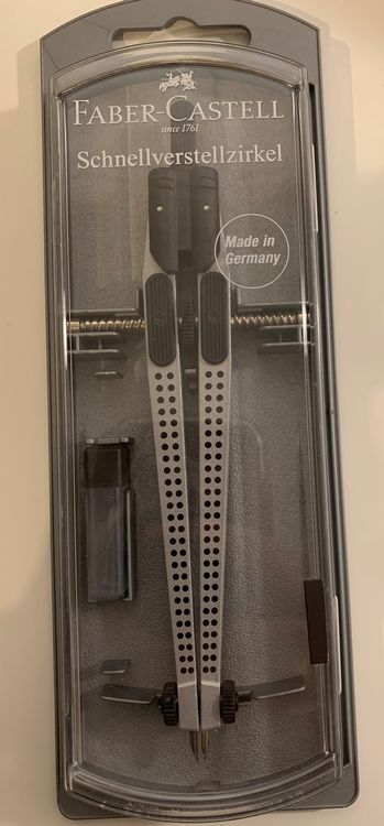 EBERHARD FABER Zirkel Set - Schnellverstellzirkel Mit Ersatzminen Für Schule & Büro