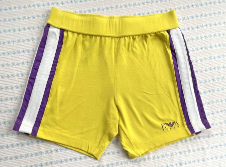 Sport-Shorts gelb EMPORIO ARMANI Rallyestreifen VINTAGE 90s