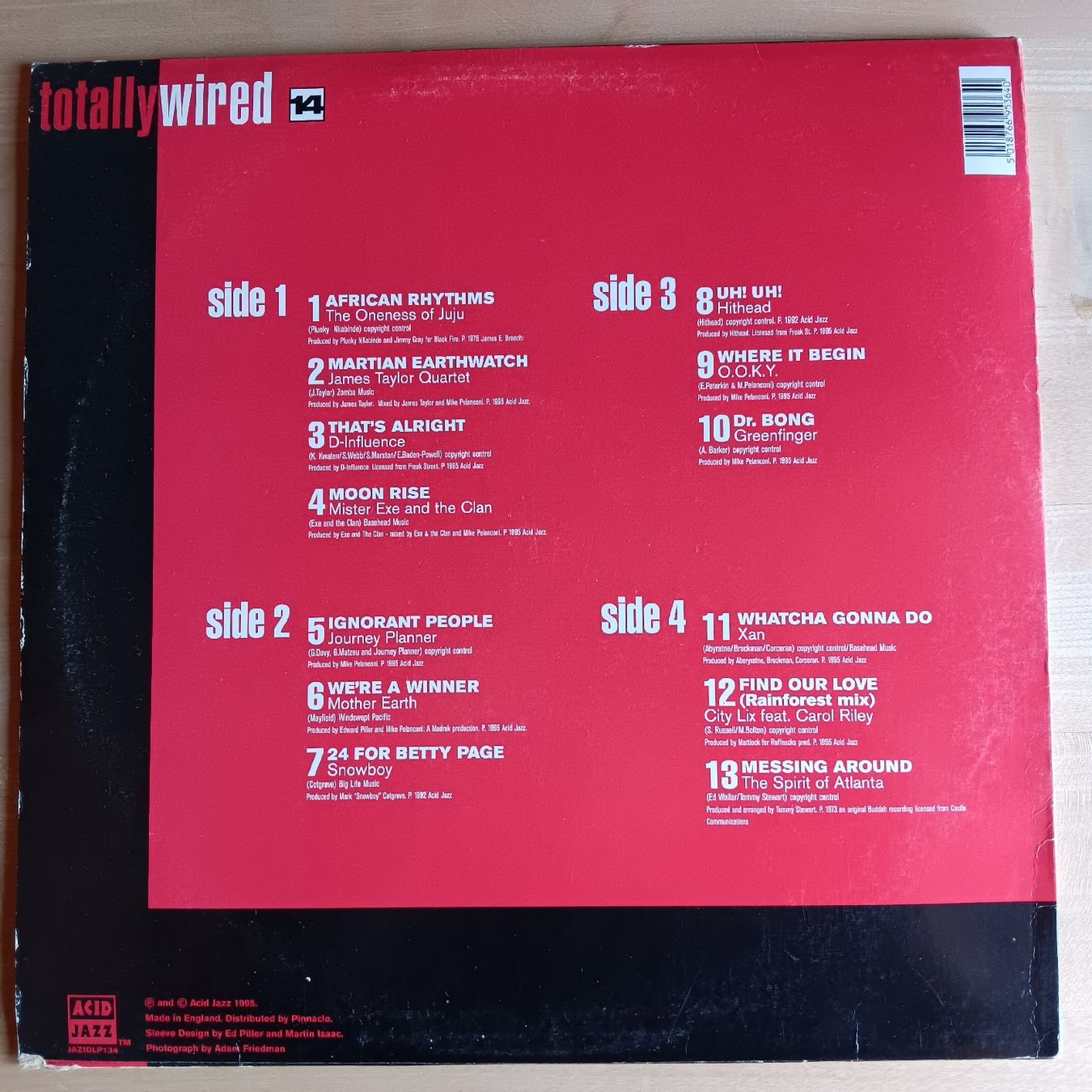 Dischi in vinile: Acid Jazz Vinyl Totally Wired 14 – Usato da Chur venduto da chr_b2cn 1
