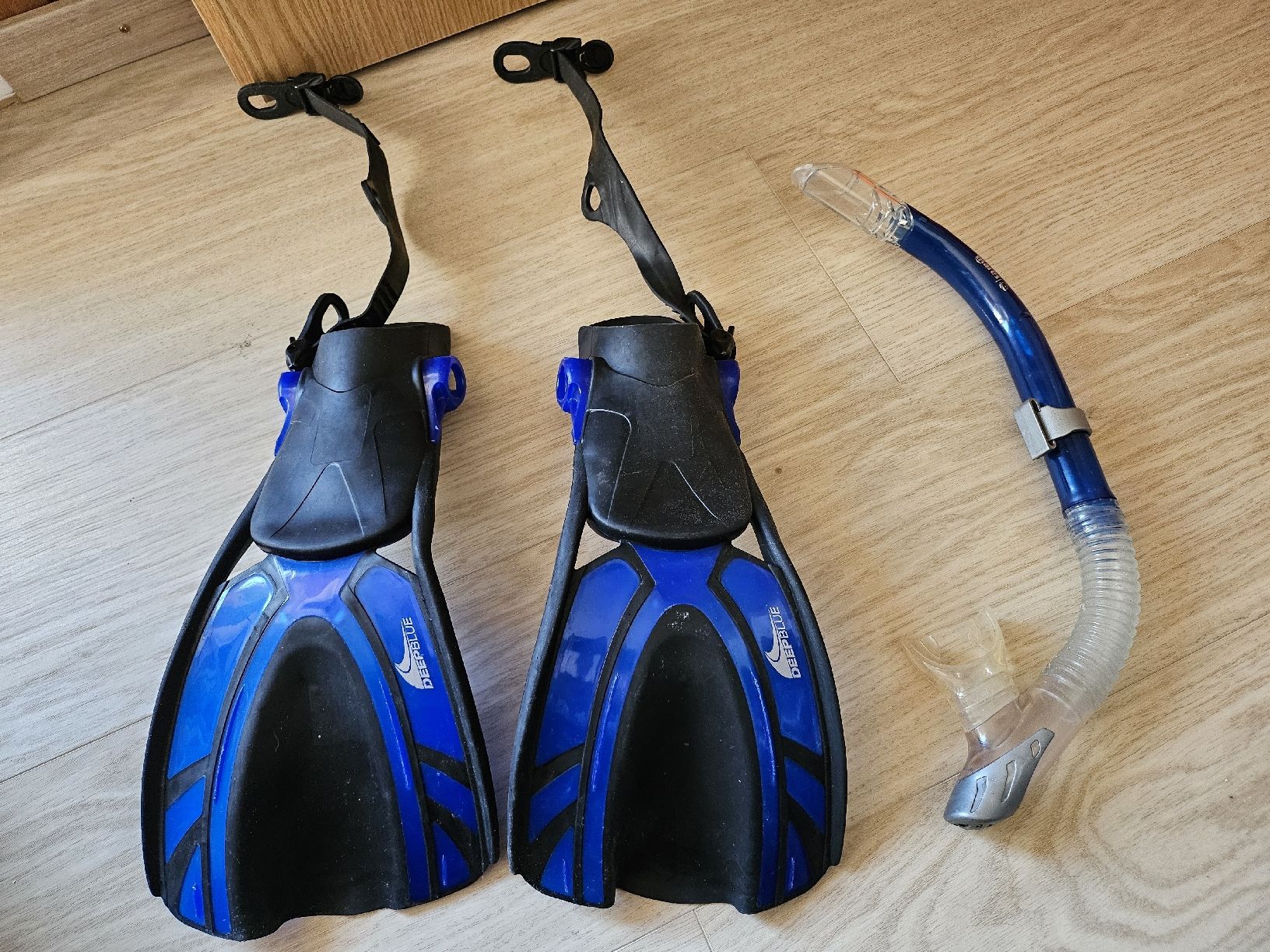 Mares Flossen, Masken & Schnorchel: Palmes Deepblue + tuba Mares – Gebraucht aus La Joux FR von