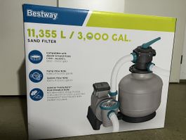 Bestway Sandfilter 11.355 L Pool Filterpumpe neu