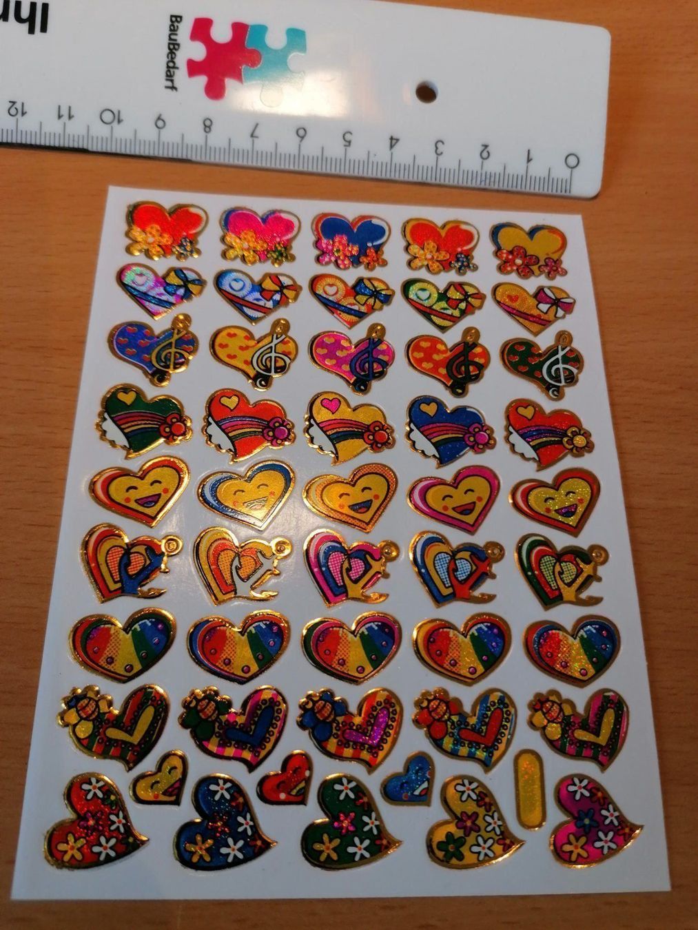Sticker: Aufkleber Herzen 9 Bogen – Nuovo (secondo la descrizione) da Muri AG venduto da goodmood17 2