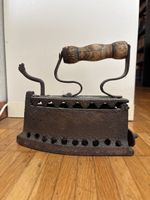 Antikes Bügeleisen, Holzkohle Bügeleisen, Deko