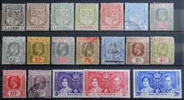 Mauritius ex. Kat. 151-203 */gest. 1920/37