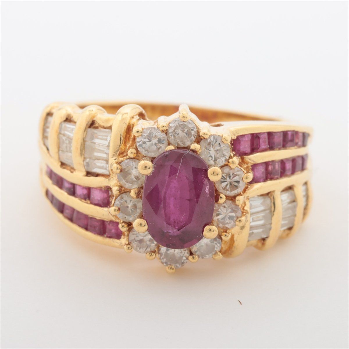 Anelli: Ring Ruby & Diamonds Yellow Gold 18kt 7.1g – Usato da Carouge GE venduto da Watchaser 1