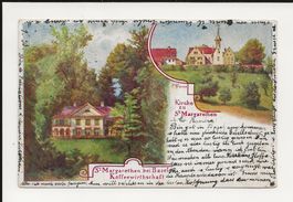 AK 1903 St.Margarethen , Basel Kaffee-Wirtschaft/Kirche RAR