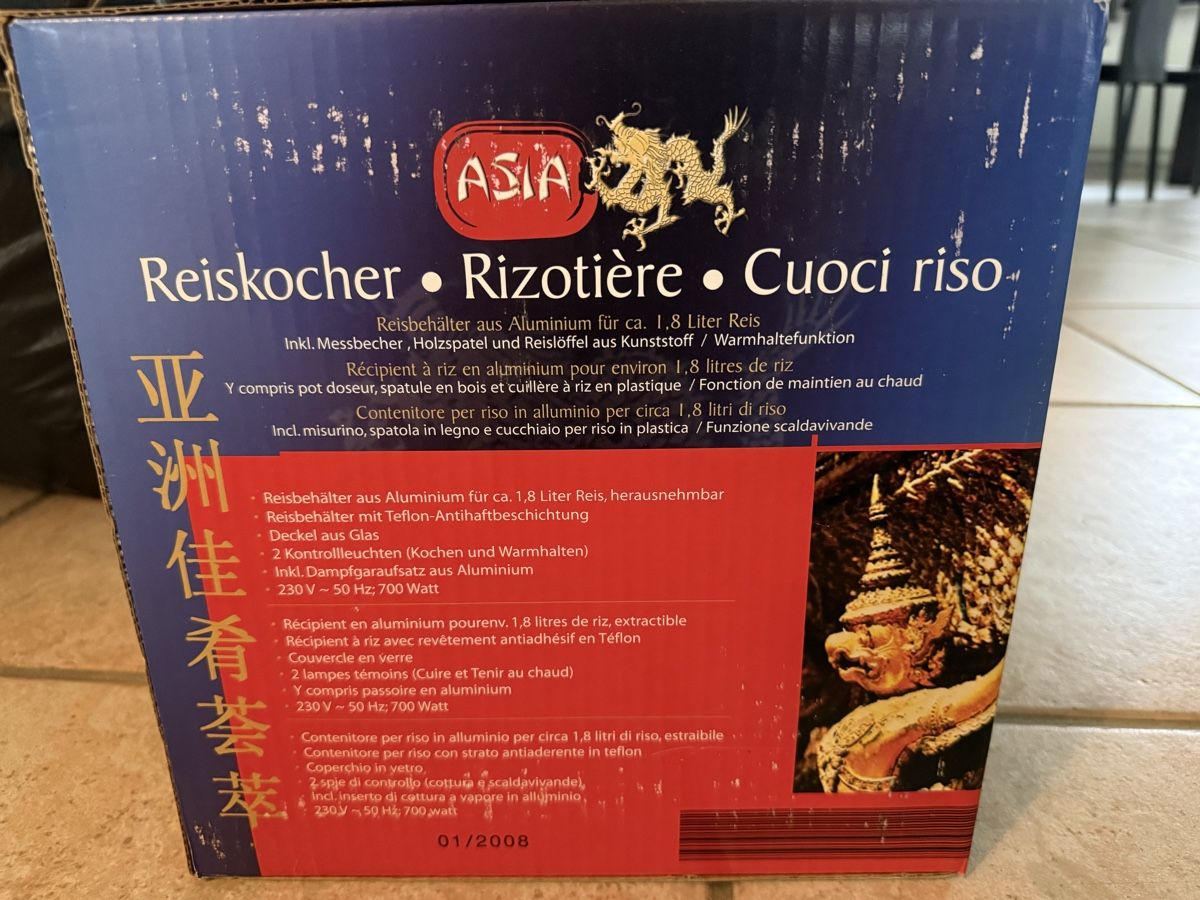 Elettrodomestici da cucina: Asia Reiskocher, neuwertig – Nuovo e nell'imballaggio originale da Grosswangen venduto da orbi80 1