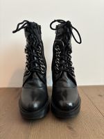 Schwarze Lederstiefelette von Ralph Harrrison Gr. 38
