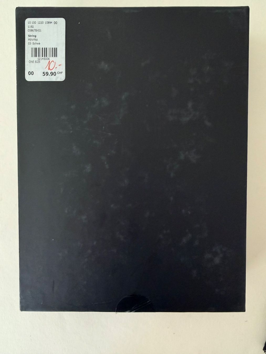Beldona Autres dessous: BELDONA, String FENYRA, Grösse One Size, Farbe Schwarz – Neuf avec emballage d'origine à Rudolfstetten par gst_g7xl 4