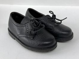 1960er JLCO Sanitized Lederschuh Kinder schwarz (Gr. 20)