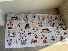 FABRIC FRONTLINE ZÜRICH Seidentuch Schal Foulard 100% Seide