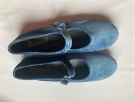 Blaue Samt Ballerinas "Virreina", Grösse 40, NEU!