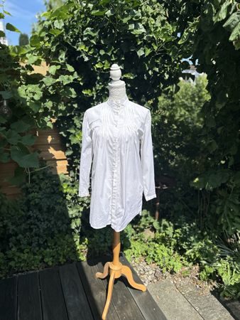 Cream Tunika / Longbluse Grösse 34 Weiss