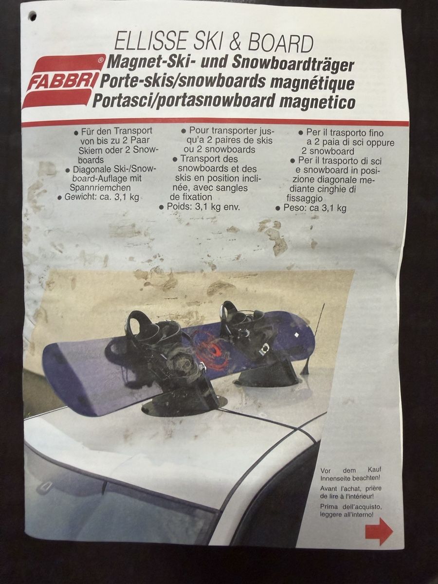 Barres de toit: Ski & Snowboard Dachträger magnetisch – D'occasion à Berikon par Renovatio 2