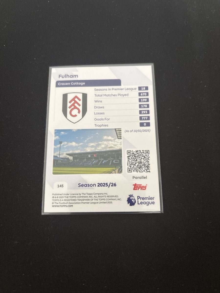 Topps Carte collezionabili: Topps Fulham - Wappen - Premier League Topps – Usato da Kaiseraugst venduto da Baum_12 1