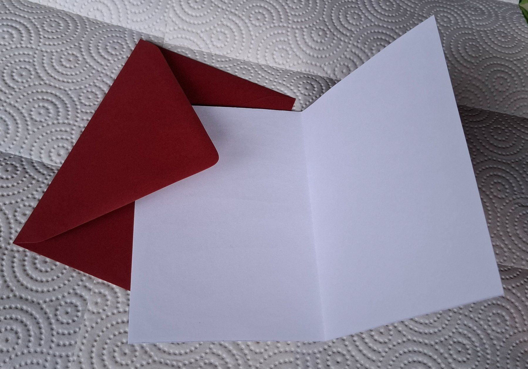 Cartoline: Handgefertigte Weihnachtskarte mit Hirsch und Kuvert – Nuovo (secondo la descrizione) da Plagne venduto da Reticulum01 3