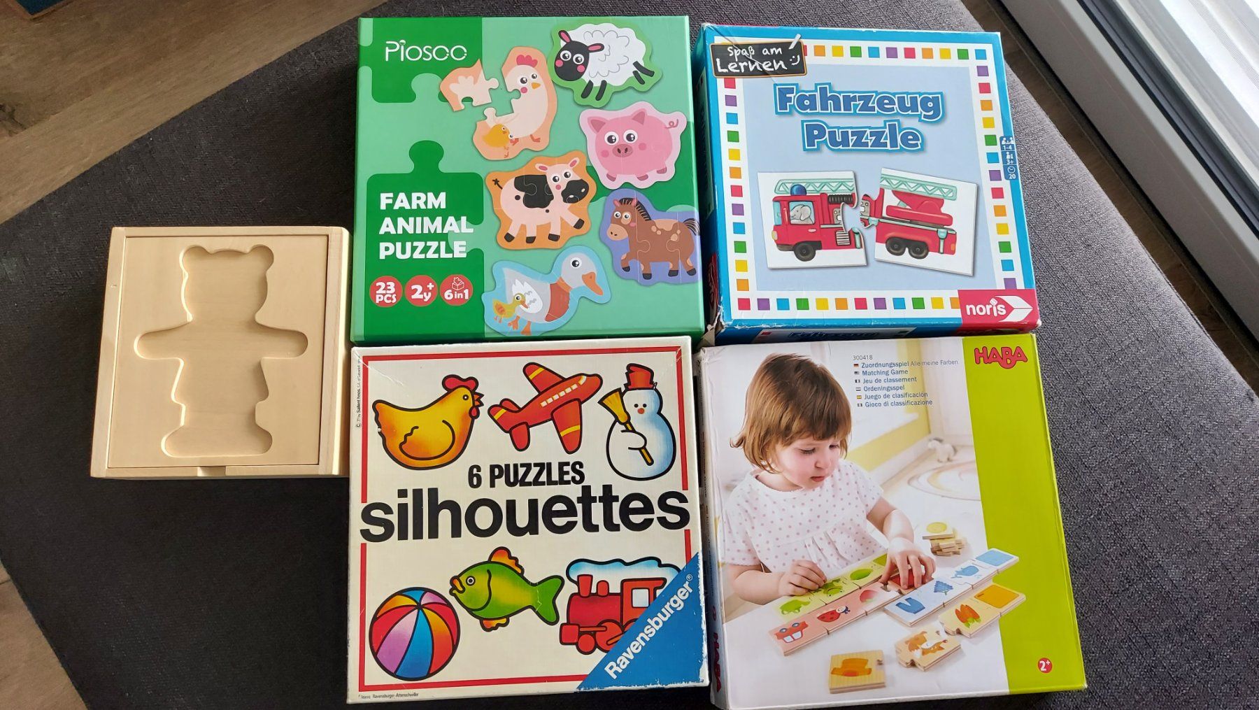 Puzzle: 5 Puzzles ab 2 Jahre – Usato da Anglikon venduto da Yari05