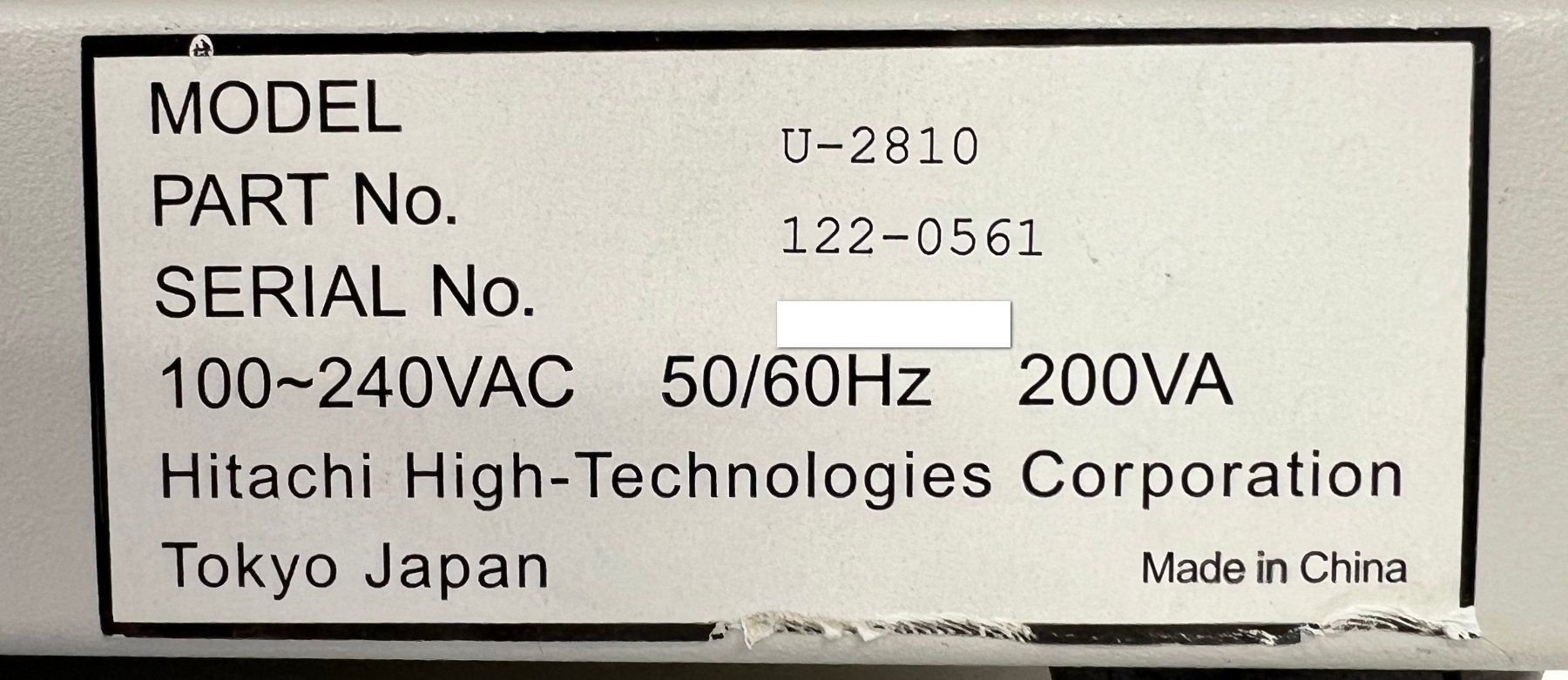 Accessori da laboratorio: Hitachi U-2810 Spektrophotometer mit 5 Cell Changer – Usato da Niederdorf venduto da LeptonAG_Labor 7