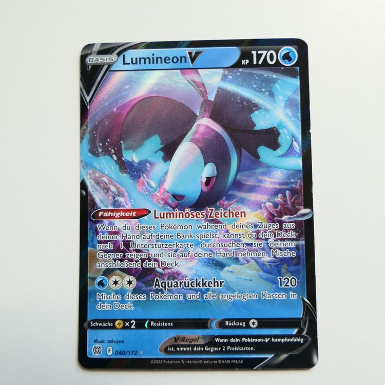 CARTE POKÉMON LUMINÉON V - (155/172) - Stars Étincelantes EUR 6,20