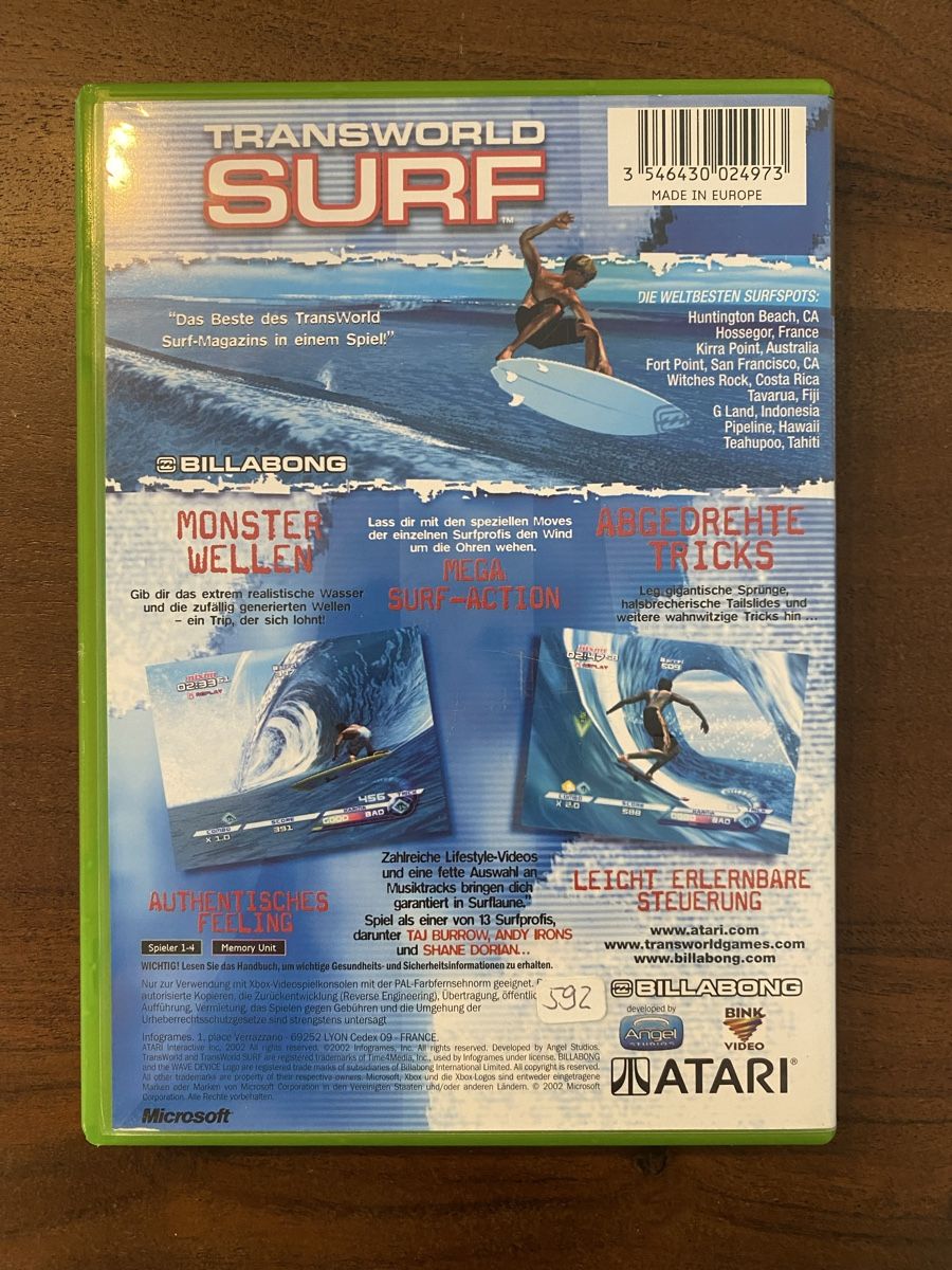 Microsoft Giochi: Transworld Surf für Xbox – Usato da Thunstetten venduto da Virus_33 2
