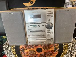 Sony Micro-Anlage CMT-CP33MD mit CD MD Kassette Silber