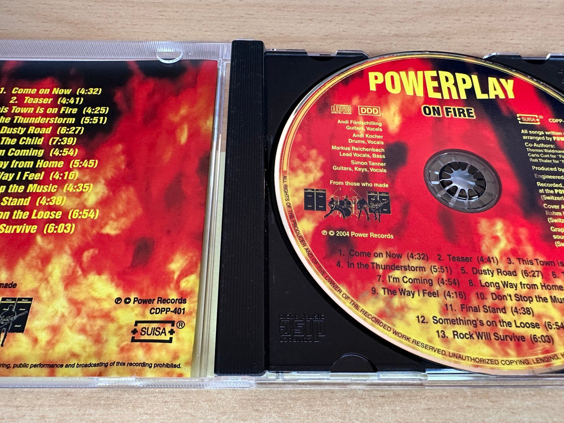 CD: Powerplay - On Fire – Usato da Rikon im Tösstal venduto da Alpenmutz 2
