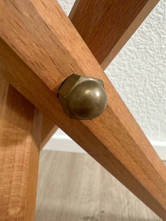 Sgabelli: Holz Klapphocker mit Leder Sitzfläche Mabef – Usato da Obernau venduto da Arche_Noah_Brocki 4