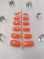 KÜNSTLICH FINGERNÄGEL,,,,;ORANGE FARBE