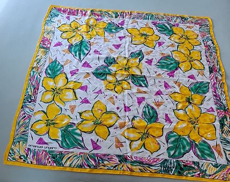 Emanuel Ungaro Seidenfoulard, 86×86 cm