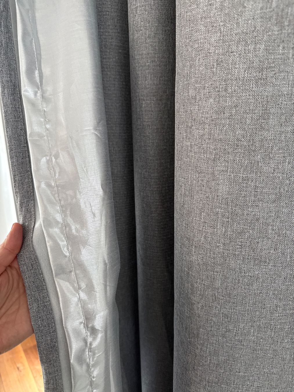 Manor Rideaux: Vorhang mit Innenfutter Grau 2 Stk. neuwertig – D'occasion à Wollerau par weh_ysl5 1